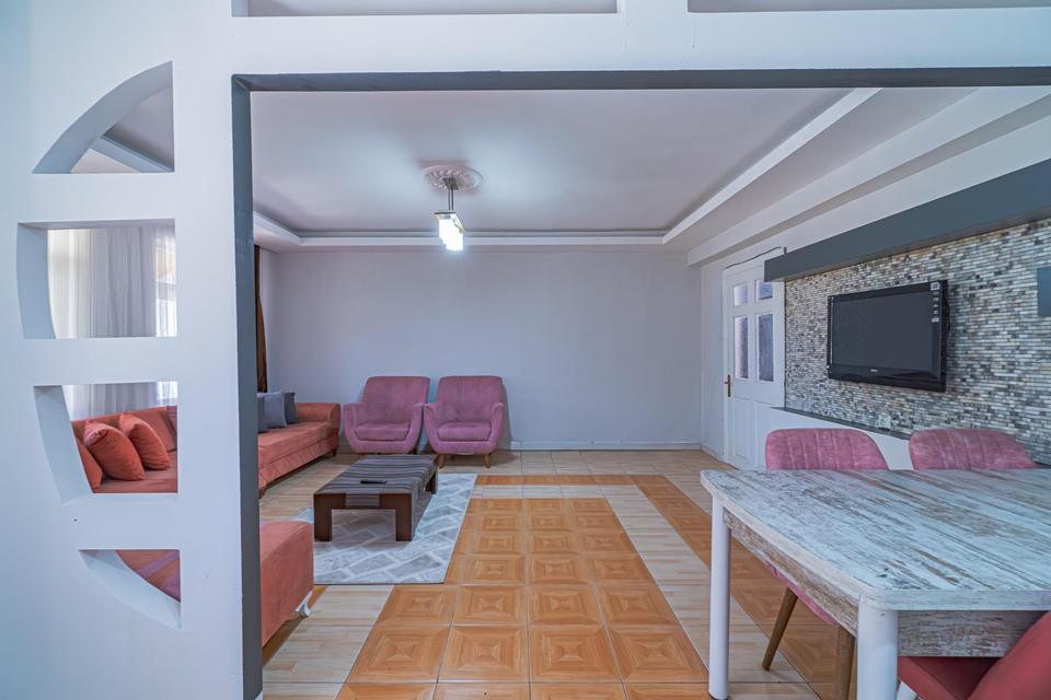 Dubleks villanın salon bölümü